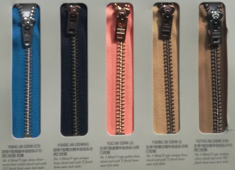 YKK金屬拉鏈現貨